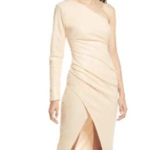 Deja Vu Sequin One-Shoulder Gown